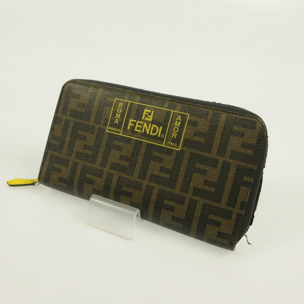 Fendi Zucca Continental Travel Wallet Long